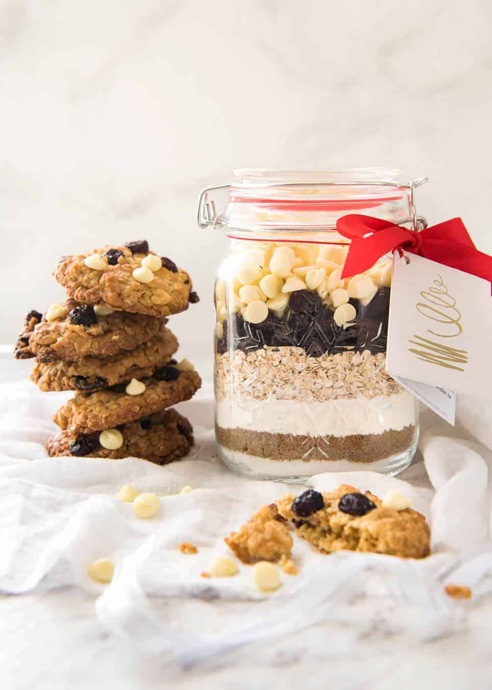 Oatmeal Cookies Recipe in a Jar