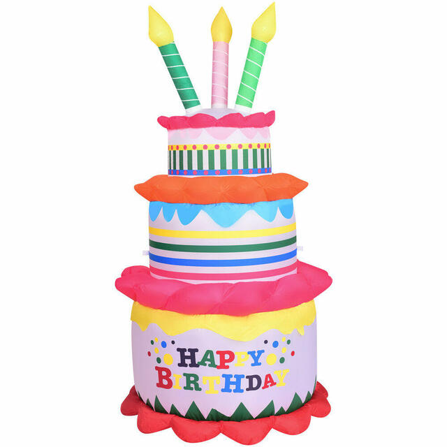 Inflatable Happy Birthday Cake