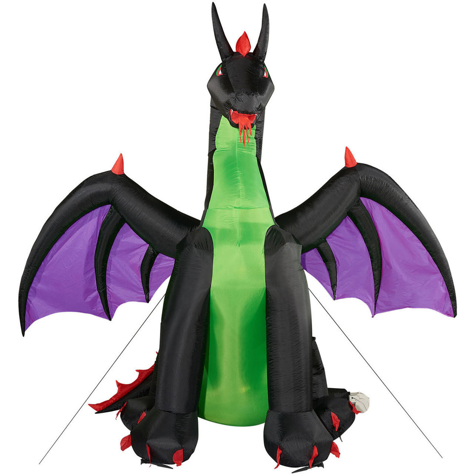 Pre-Lit Dragon Halloween Inflatable