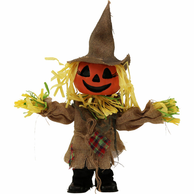 Musical Pumpkin Scarecrow Halloween Decoration